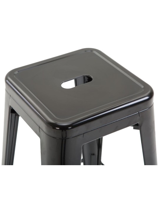 Juego de 2 taburetes de bar Joshua V2, negro Juego de 2 taburetes de bar Joshua V2, negro