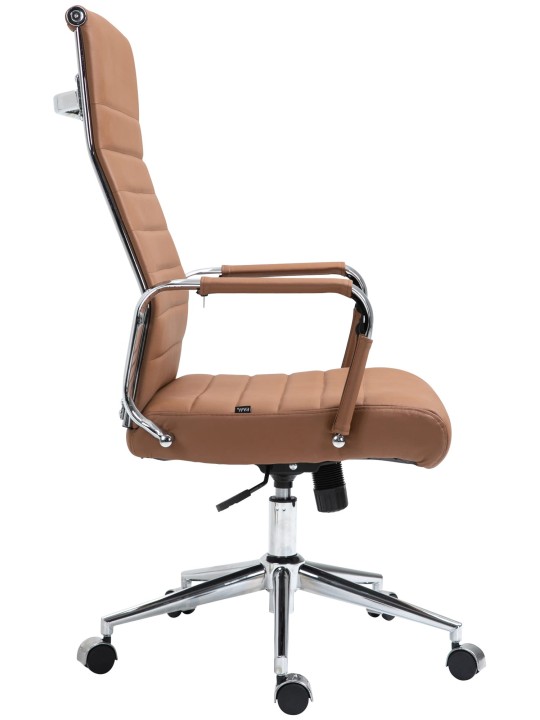 Silla de oficina Columbus cuero auténtico, marrón claro Silla de oficina Columbus cuero auténtico, marrón claro