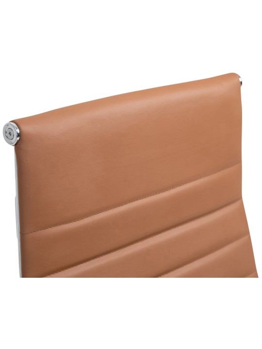 Silla de oficina Columbus cuero auténtico, marrón claro Silla de oficina Columbus cuero auténtico, marrón claro