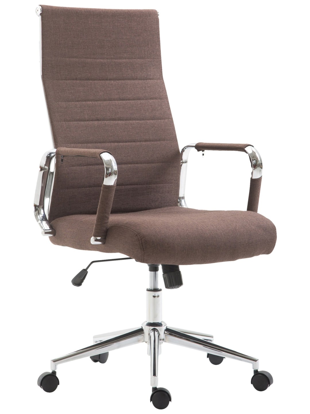 Silla de oficina Columbus tela, marrón