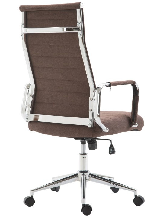 Silla de oficina Columbus tela, marrón