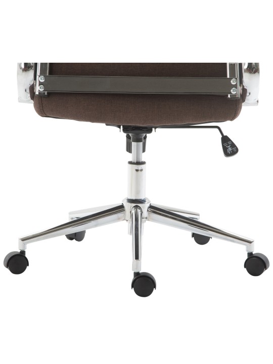 Silla de oficina Columbus tela, marrón