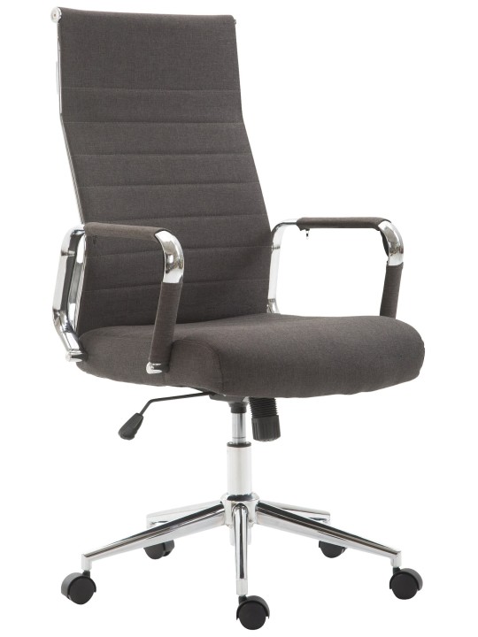 Silla de oficina Columbus tela, gris oscuro