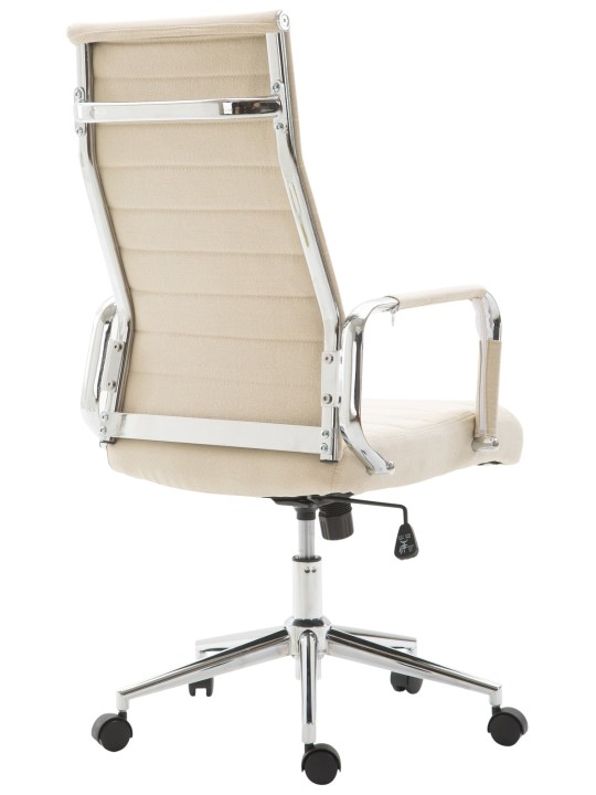Silla de oficina Columbus tela, crema