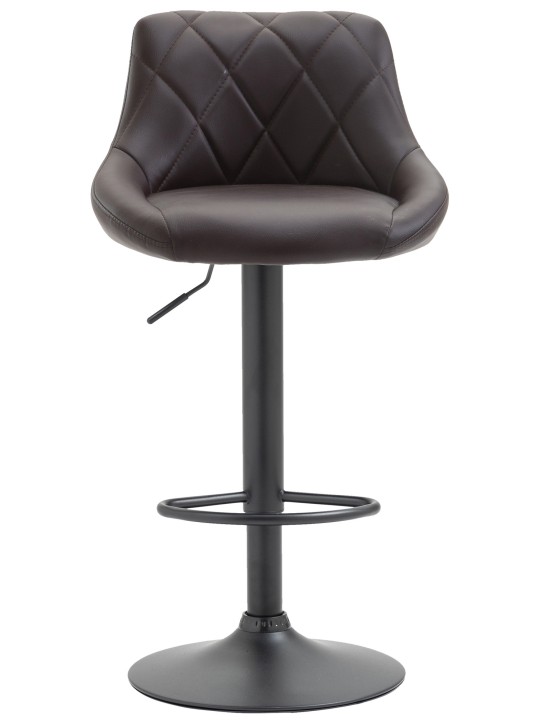 Taburete de bar Lazio de piel sintética, marrón Taburete de bar Lazio de piel sintética, marrón