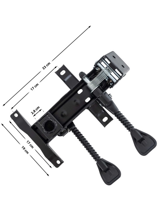 Asiento de silla de oficina 2, negro