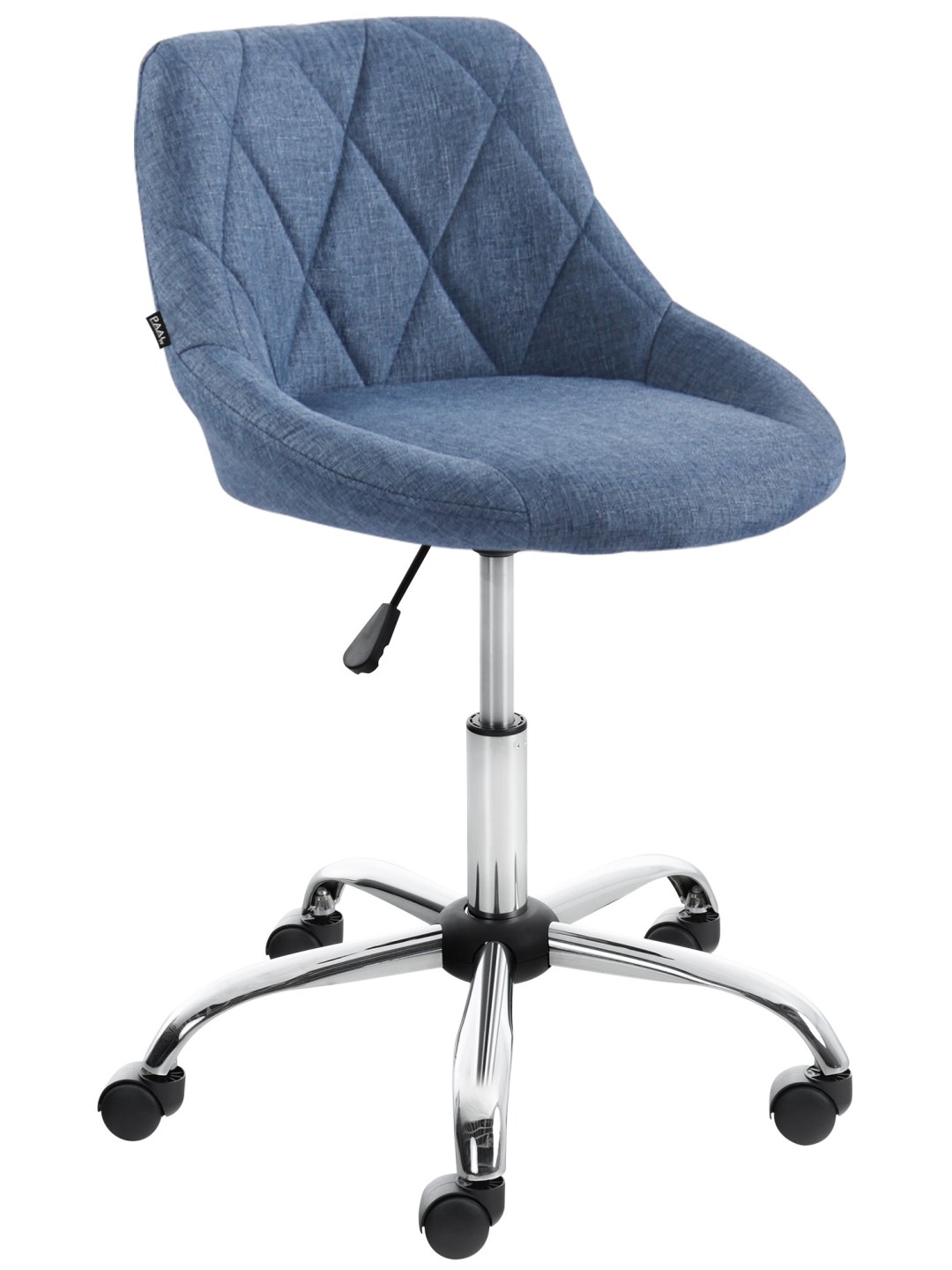 Taburete de trabajo tela Lazio, azul