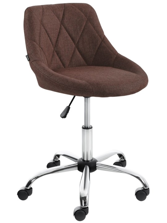 Taburete de trabajo tela Lazio, marrón Taburete de trabajo tela Lazio, marrón