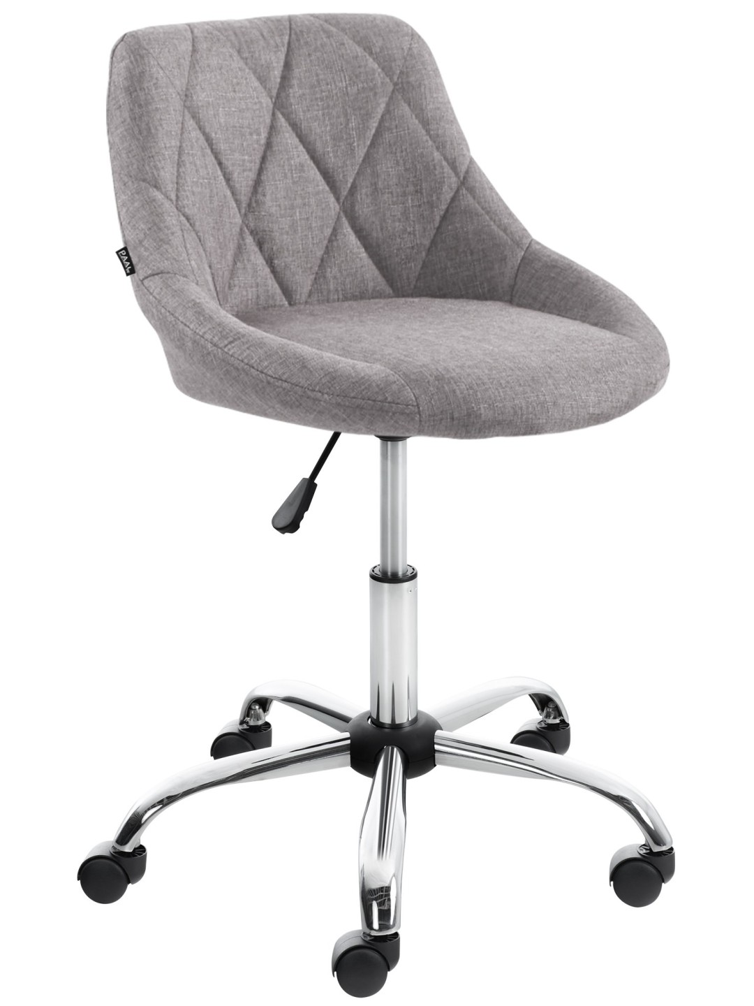 Taburete de trabajo tela Lazio, gris