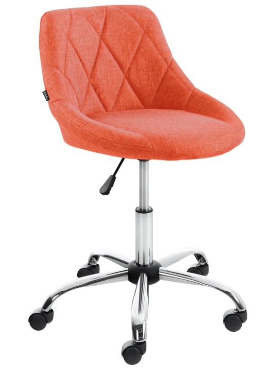 Taburete de trabajo tela Lazio, naranja Taburete de trabajo tela Lazio, naranja