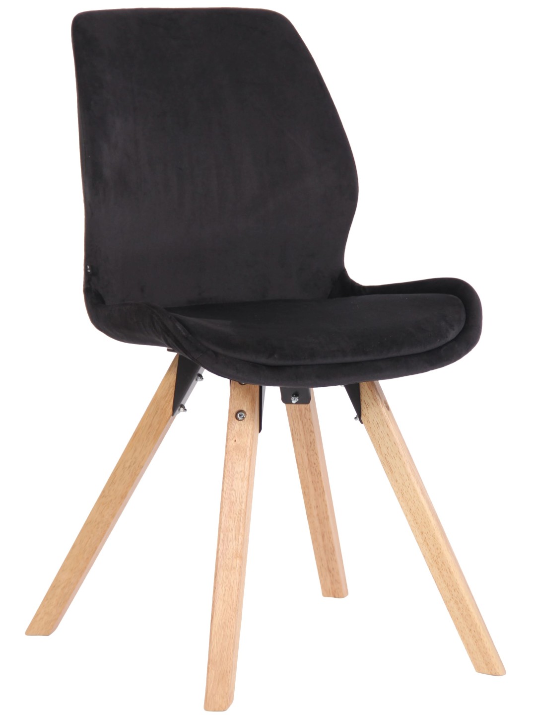 Silla Luna Terciopelo, negro