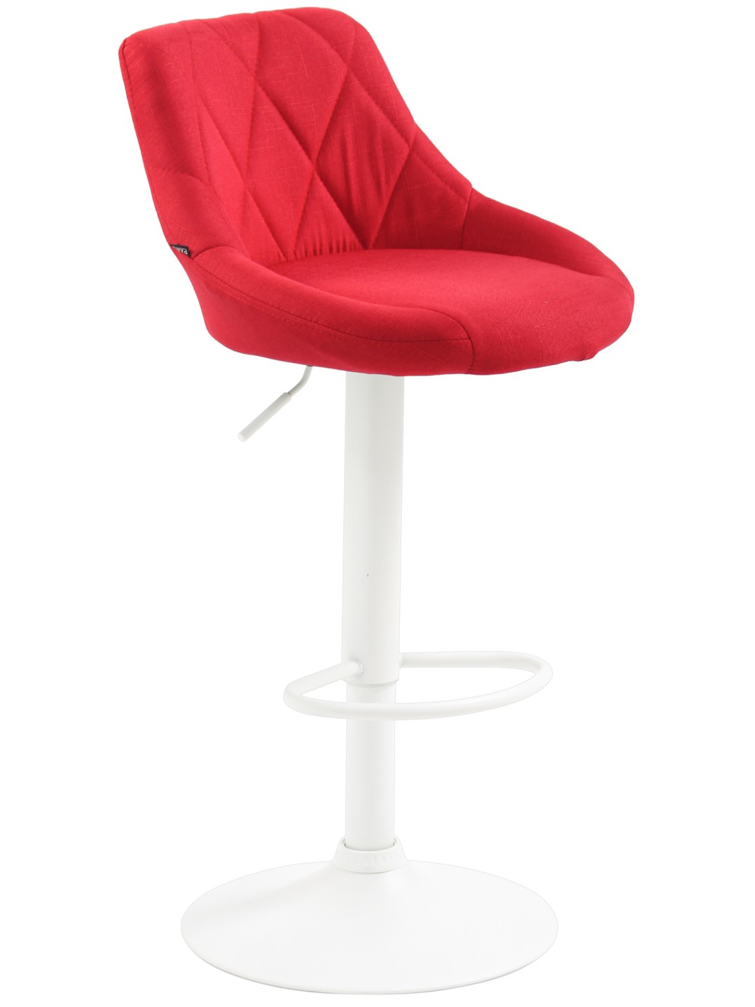 Taburete de bar tela Lazio, rojo