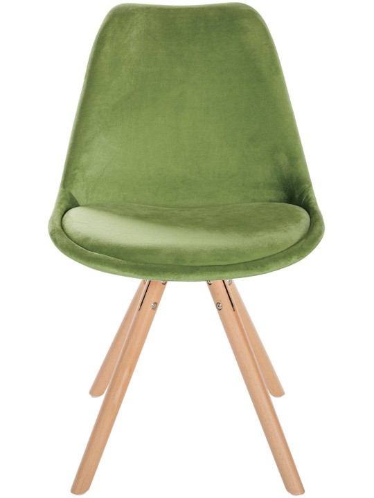 Silla Sofia Terciopelo Redonda, verde claro Silla Sofia Terciopelo Redonda, verde claro