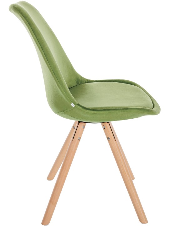 Silla Sofia Terciopelo Redonda, verde claro Silla Sofia Terciopelo Redonda, verde claro