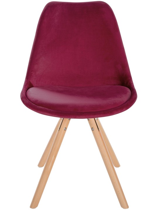 Silla Sofia Terciopelo Redonda, burdeos Silla Sofia Terciopelo Redonda, burdeos