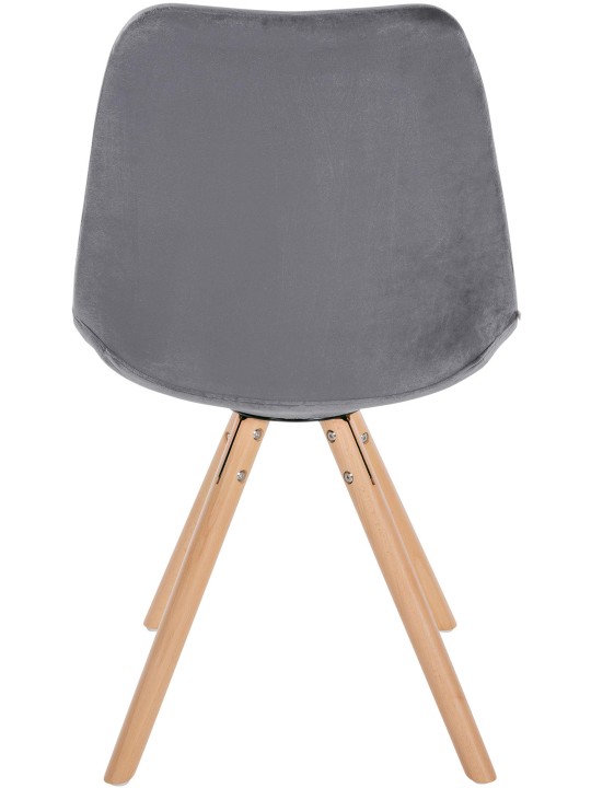 Silla Sofia Terciopelo Redonda, gris Silla Sofia Terciopelo Redonda, gris