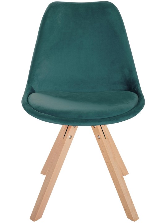 Silla Sofia Terciopelo Cuadrada, verde Silla Sofia Terciopelo Cuadrada, verde