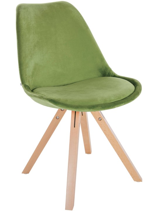 Silla Sofia Terciopelo Cuadrada, verde claro Silla Sofia Terciopelo Cuadrada, verde claro