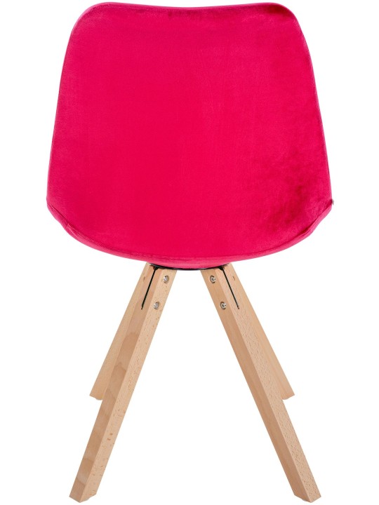 Silla Sofia Terciopelo Cuadrada, rojo Silla Sofia Terciopelo Cuadrada, rojo