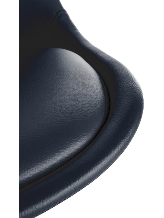 Silla Sofia Redonda Polipiel, negro Silla Sofia Redonda Polipiel, negro