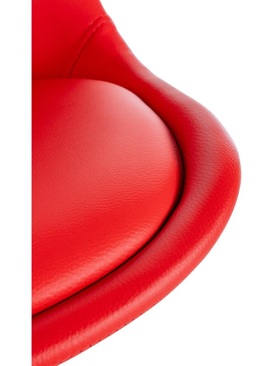 Silla Sofia Redonda Polipiel, rojo Silla Sofia Redonda Polipiel, rojo