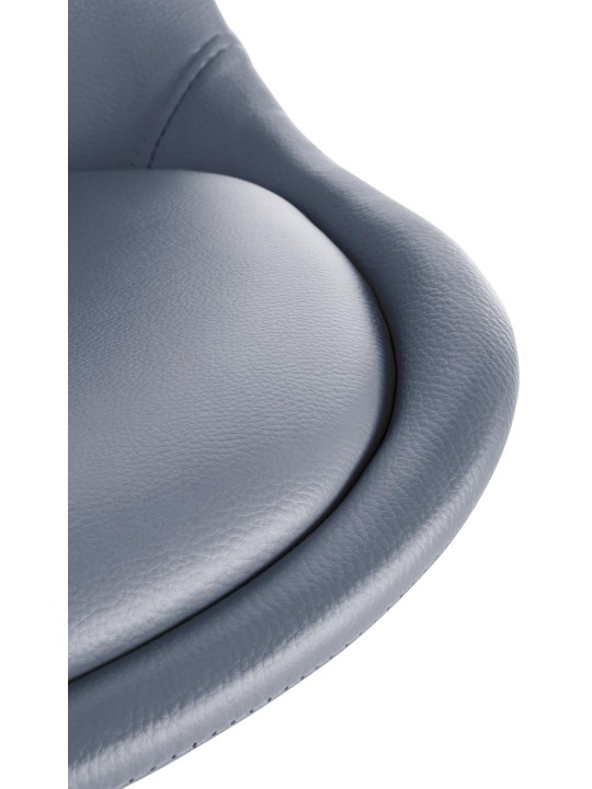 Silla Sofia polipiel Cuadrada, gris Silla Sofia polipiel Cuadrada, gris