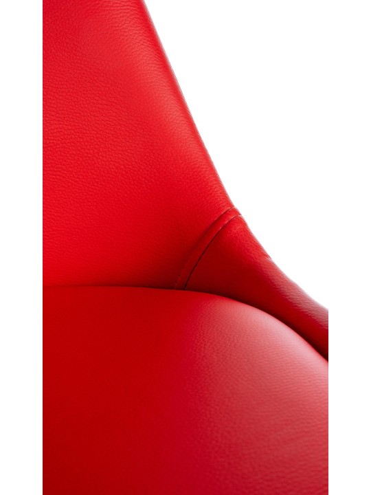 Silla Sofia polipiel Cuadrada, rojo Silla Sofia polipiel Cuadrada, rojo