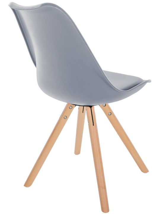 Silla Sofia Plastico Redonda, gris Silla Sofia Plastico Redonda, gris