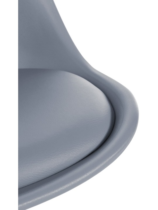 Silla Sofia Plastico Redonda, gris Silla Sofia Plastico Redonda, gris