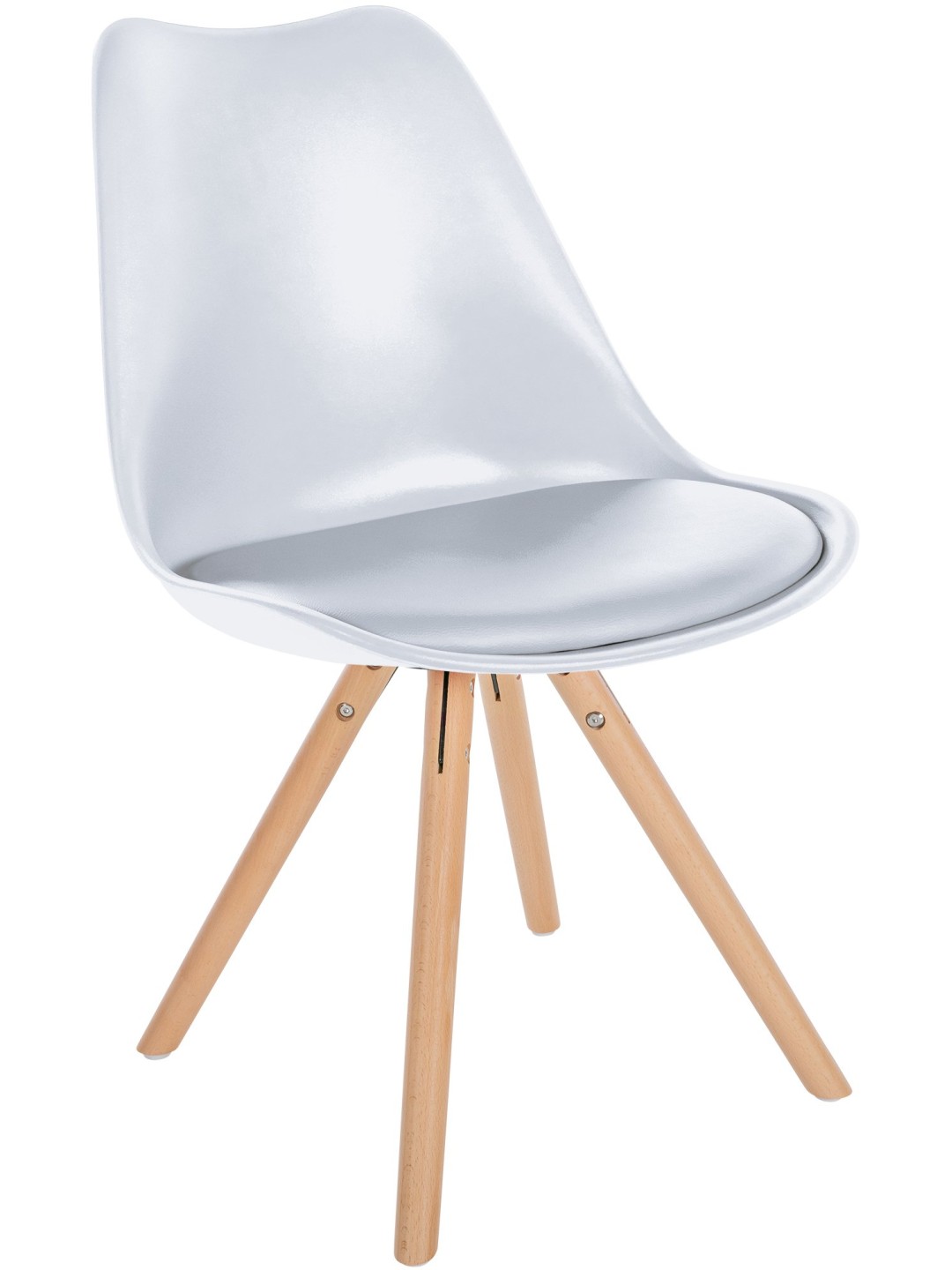Silla Sofia Plastico Redonda, blanco