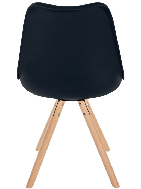 Silla Sofia Plastico Redonda, negro Silla Sofia Plastico Redonda, negro