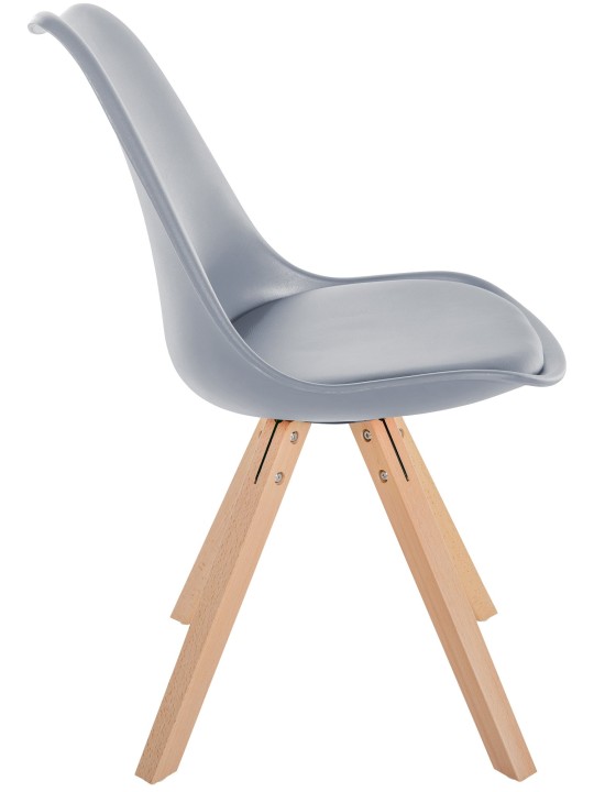 Silla Sofia Plastico Cuadrada, gris Silla Sofia Plastico Cuadrada, gris