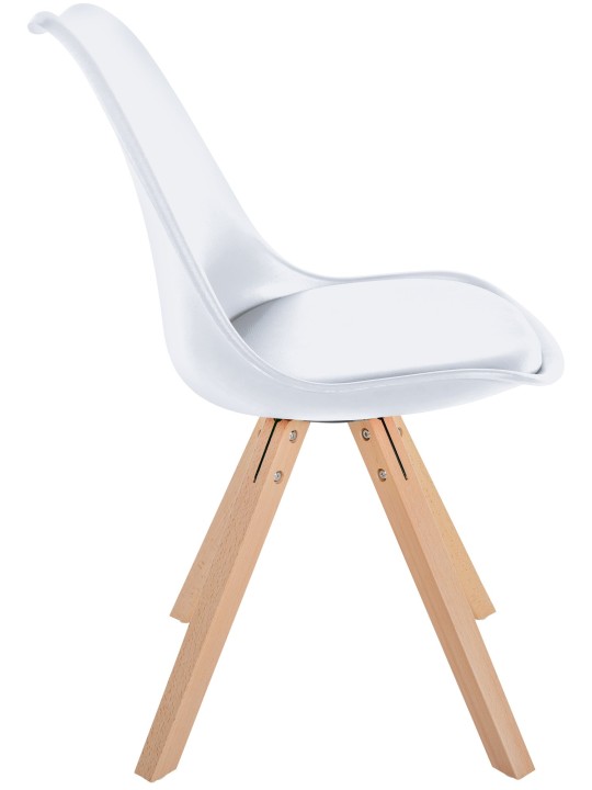 Silla Sofia Plastico Cuadrada, blanco Silla Sofia Plastico Cuadrada, blanco