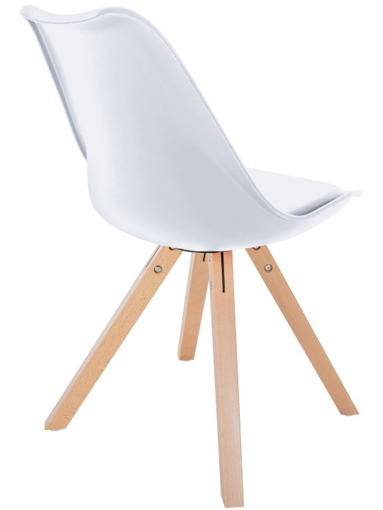 Silla Sofia Plastico Cuadrada, blanco Silla Sofia Plastico Cuadrada, blanco