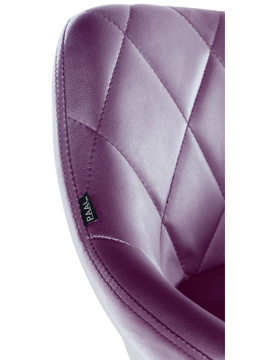 Taburete de trabajo Lazio piel sintética, lila
