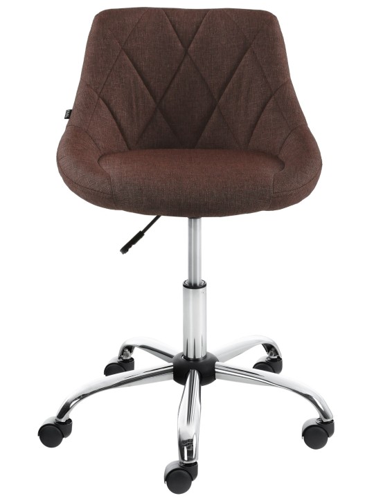 Taburete de trabajo tela Lazio, marrón Taburete de trabajo tela Lazio, marrón