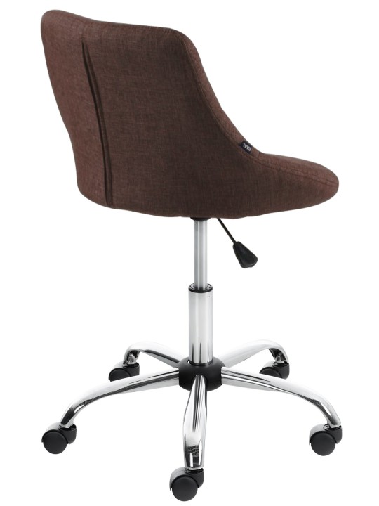 Taburete de trabajo tela Lazio, marrón Taburete de trabajo tela Lazio, marrón
