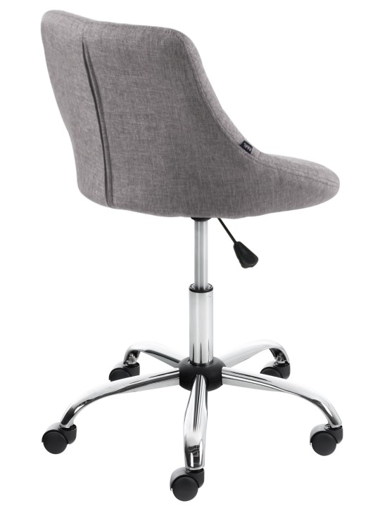 Taburete de trabajo tela Lazio, gris Taburete de trabajo tela Lazio, gris