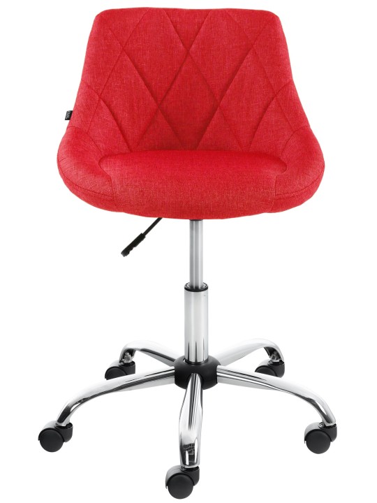 Taburete de trabajo tela Lazio, rojo Taburete de trabajo tela Lazio, rojo