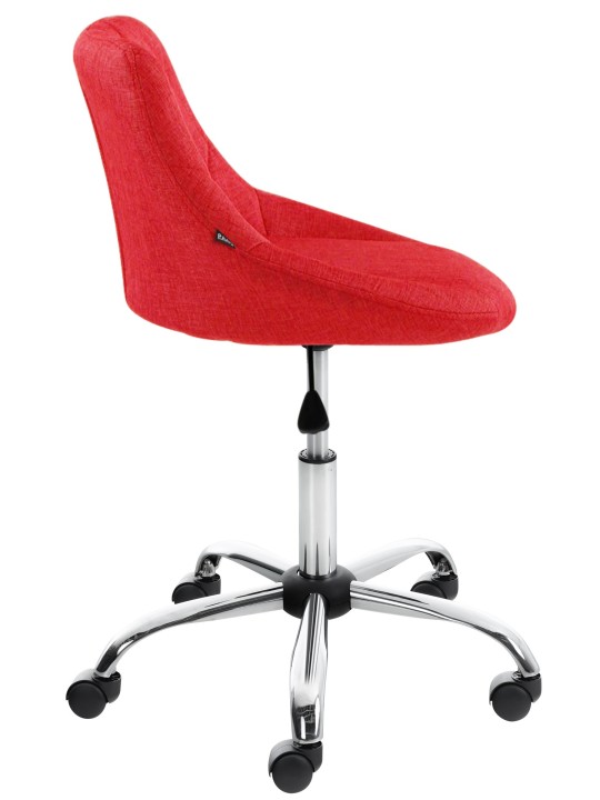 Taburete de trabajo tela Lazio, rojo Taburete de trabajo tela Lazio, rojo