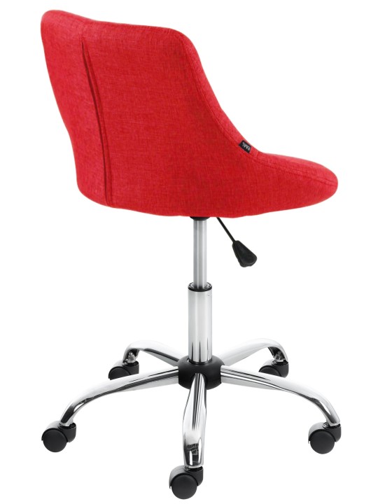 Taburete de trabajo tela Lazio, rojo Taburete de trabajo tela Lazio, rojo