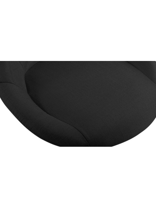 Taburete de trabajo tela Lazio, negro Taburete de trabajo tela Lazio, negro