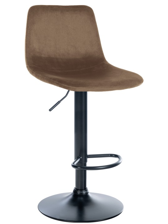 Taburete de bar Divo terciopelo, marrón