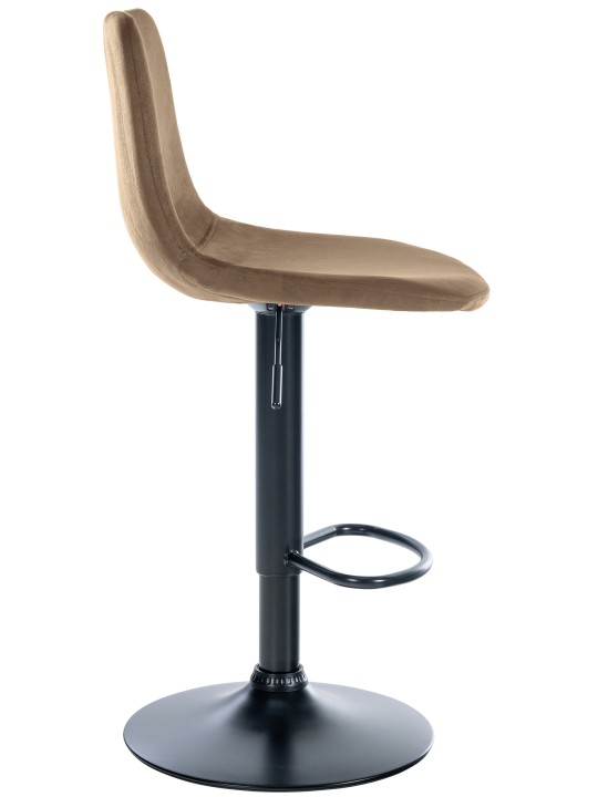 Taburete de bar Divo terciopelo, marrón