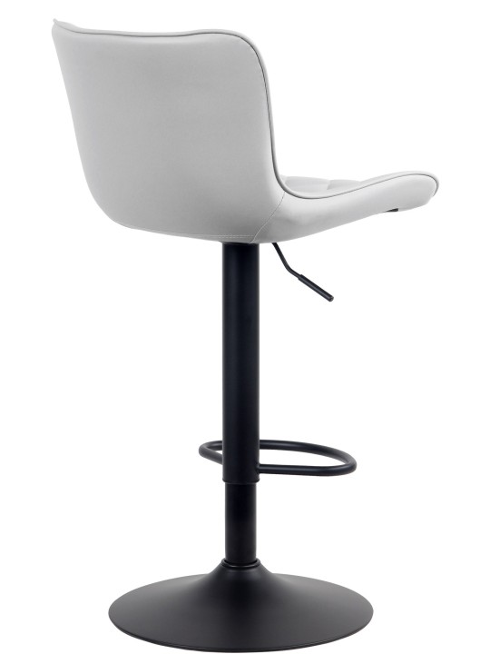 Taburete de bar Emma piel sintética, blanco