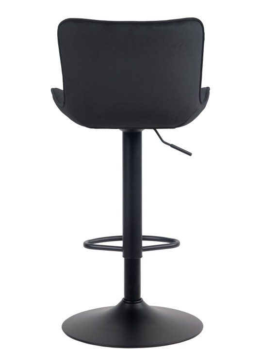 Taburete de bar Emma terciopelo, negro Taburete de bar Emma terciopelo, negro