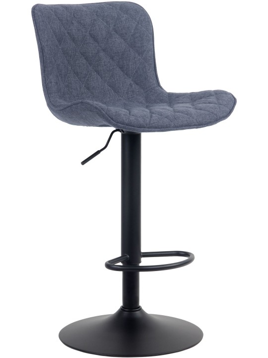 Taburete de bar Emma tela, azul Taburete de bar Emma tela, azul