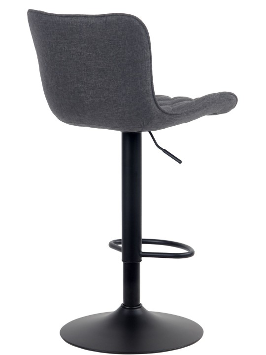 Taburete de bar Emma tela, negro Taburete de bar Emma tela, negro