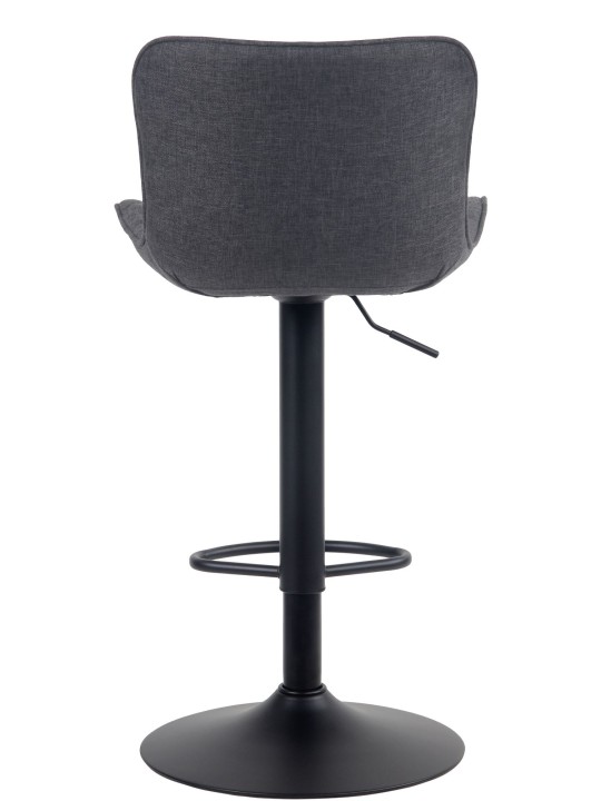 Taburete de bar Emma tela, negro Taburete de bar Emma tela, negro