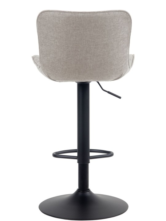 Juego de 2 taburetes de bar Emma tela, taupe
